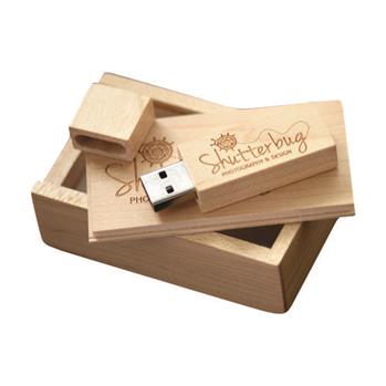 Conjunto Estojo e Pen Drive Bambu - 069-8GB