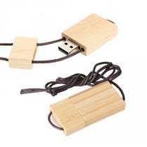 Pen Drive Ecológico Quadrado com Cordão - PDECC - 64GB