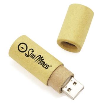 Pen Drive Ecológico Tubo Com Tampa - PDETT-4GB