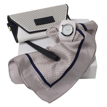 Kit lenço, bolsa e relógio - 41065