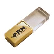 Pen Drive de Vidro Dourado - PDVDR-8GB