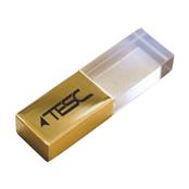 Pen Drive de Vidro Dourado - PDVDR-8GB