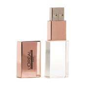 Pen Drive de Vidro Rose - PDVRS-4GB