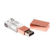 Pen Drive de Vidro Rose - PDVRS-4GB