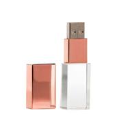 Pen Drive de Vidro Rose - PDVRS-4GB