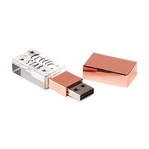 Pen Drive de Vidro Rose - PDVRS-32GB