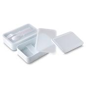 Marmita Plástica de 2 Compartilhamentos e Talheres - 13564