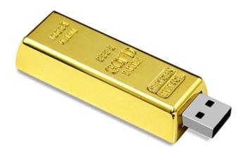 Pen Drive Barra de Ouro - PDBROR-32GB