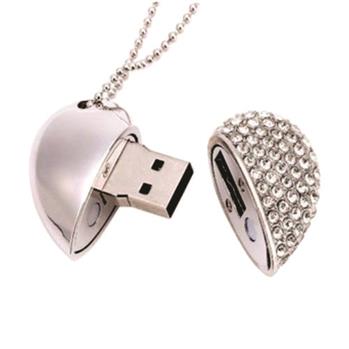 Pen Drive Coração Strass - PDCRSTR-4GB