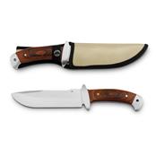 Faca em aço inox e madeira - 94032