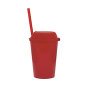 Copo 450 ml Boca Larga com Tampa Porta Snacks