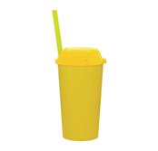 Copo 600 ml Com Tampa Porta Snacks