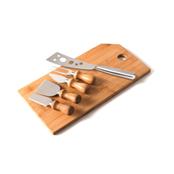 Conj. Para Queijo Em Bambu / Inox Oregon - 6 Pçs