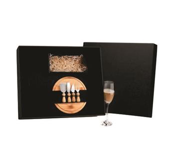 Kit Queijo E Champagne - 6 Pçs - Não Acompanha Garrafa