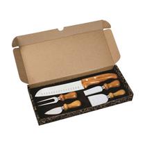 Kit Queijo e Faca Santoku 5 pçs
