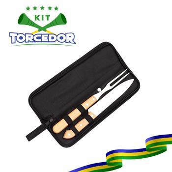 Kit Churrasco Duas Peças com Estojo - 07447