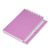 Bloco de Anotações em Couro com Porta Caneta