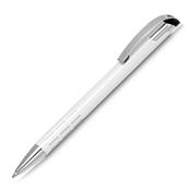 Caneta Esferográfica Retrátil de Alumínio Escrita em Azul