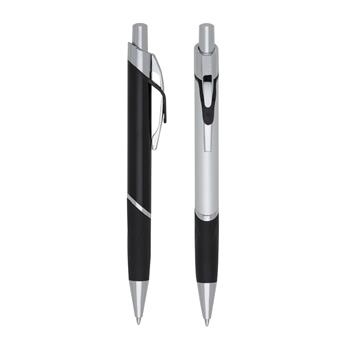 Caneta Metal Suporte Preto Plástico Personalizada