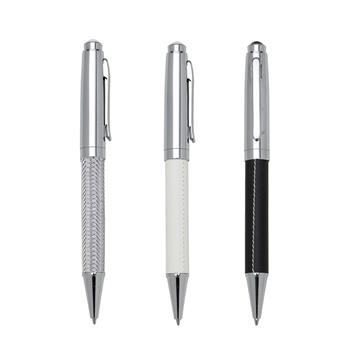 Caneta de Metal Prata com 3 Versões
