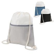 Mochila Saco em Poliéster e Veludo - BP0003
