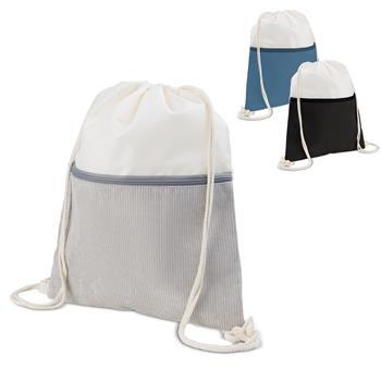 Mochila Saco em Poliéster e Veludo - BP0003
