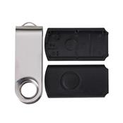 Carcaça Pen Drive Giratório Brilhante - 13960BR