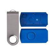 Carcaça Pen Drive Giratório Escovado - 13960ES