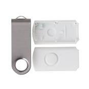 Carcaça Pen Drive Giratório Escovado - 13960ES