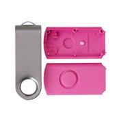 Carcaça Pen Drive Giratório Escovado - 13960ES