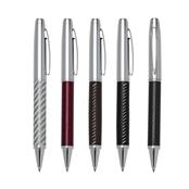 Caneta Metal Prata com Design Diferentes com Versões Brilhante