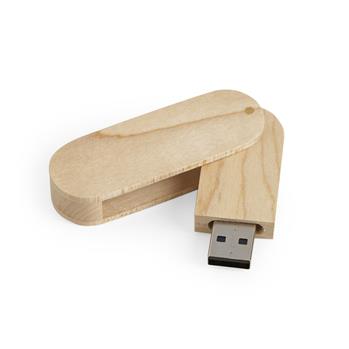 Pen Drive de Madeira Giratório 4GB/8GB - 0074