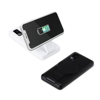 Power Bank 10.000mAh com Carregamento via Indução ou via Cabo - 05038