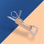 Chaveiro Multifunções de Madeira - 06023