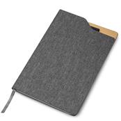 Caderno de Anotações com Capa Dura e Suporte para Caneta - CAD170