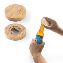 Porta Copos em Bambu com Descapsulador - 94573