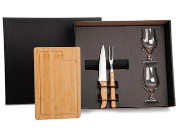 Kit Churrasco com Copos 5 Peças - KT-9015M