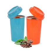 Copo 400 ml Com Tampa para Café em Fibra de Arroz