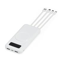 Power Bank 10.000mAh com Carregamento via Indução ou via Cabo - 06052