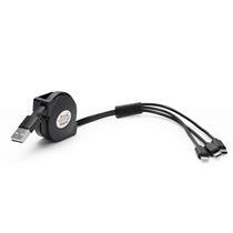Cabo USB Retrátil 3 em 1 - 10338B