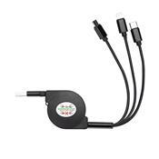 Cabo USB Retrátil 3 em 1 - 10338B