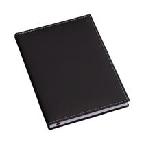 Agenda Diária 2026 PRETA com Costura Branca Sem Cantoneira - LG3561