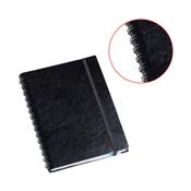 Agenda Diária 2026 Exec Wire-o Emb em C Sintético Preto e Elástico - LG3521