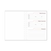 Agenda Diária 2026 Wire-o Capa Premium Azul com Ano - LG3457