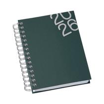 Agenda Diária 2026 Wire-o Capa Premium Verde com Ano - LG3460