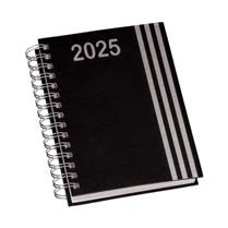 Agenda Wire-o Capa Premium com Faixa Preta com Ano - LG3461