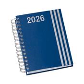 Agenda Diária 2026 Wire-o Capa Premium com Faixa Azul com Ano - LG3462