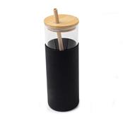 Copo de Vidro com Canudo 500 ml - 01001