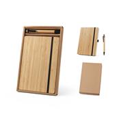 Conjunto de Caderno A5 e Caneta em Bambu - 93624