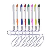 Caneta Plástica com Cordão - 01094